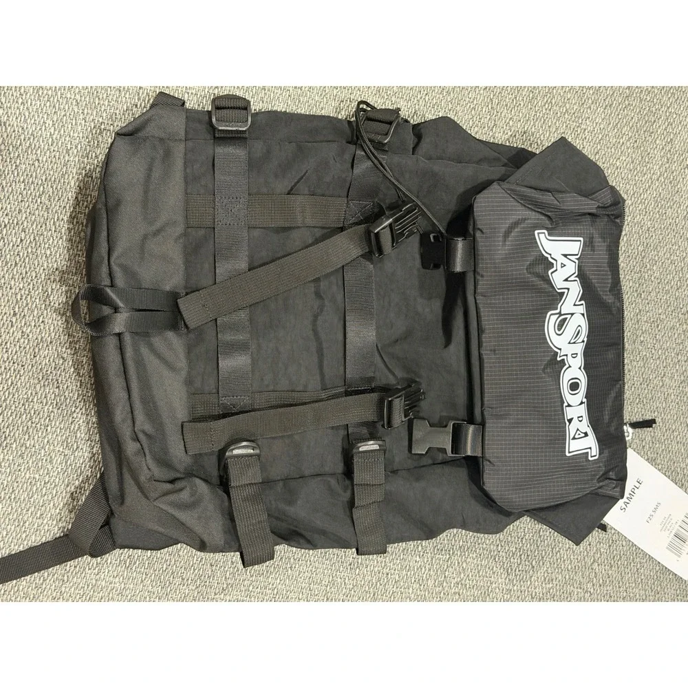 JanSport Skip Pack Black Backpack JS0A86DV Top Loader Laptop Bag New